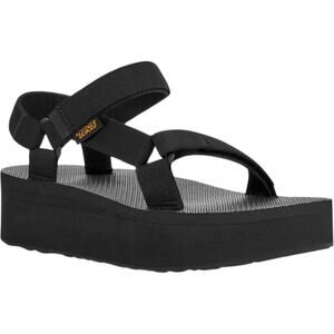 Teva Flatform Universal Sandals Platform Adjustable Straps Hook Loop Black 7